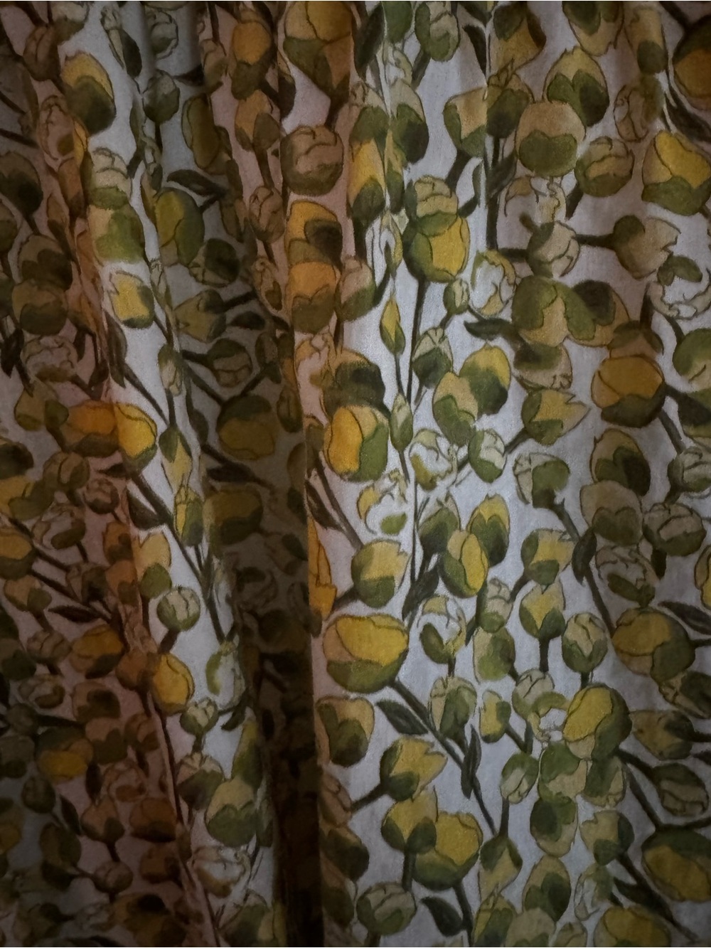 J. Crew Liberty Print Lemon Print Blouse in Yellow and Olive - Picture 5 of 7